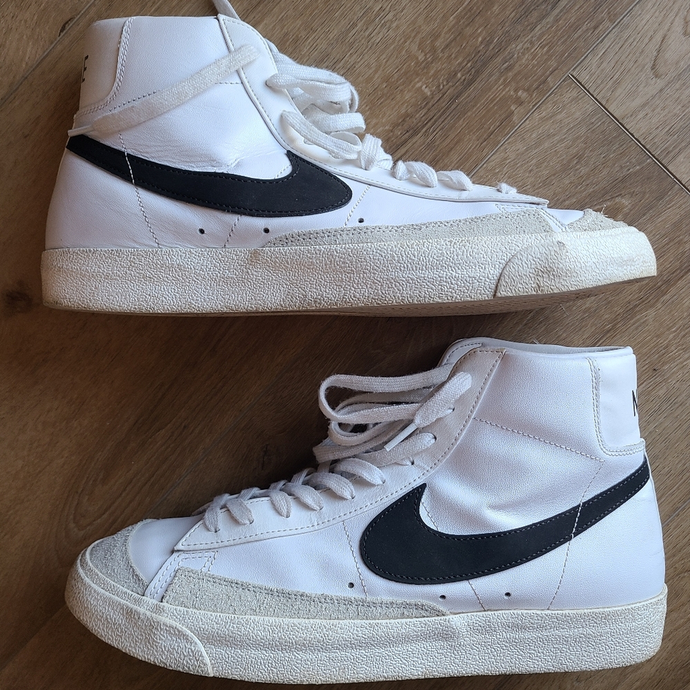 Nike Blazers Men Size 13 Black White